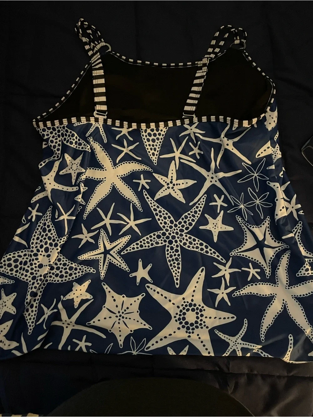N/A navy tankini